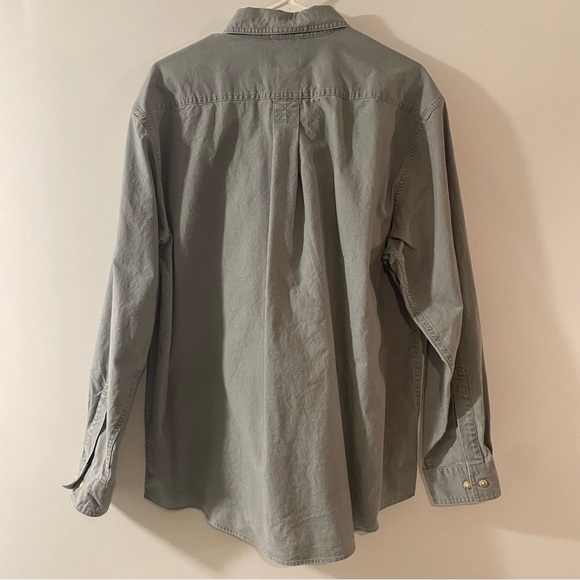 LL Bean 100% Cotton Button Down Long Sleeve Shirt Size M - Picture 2 of 5